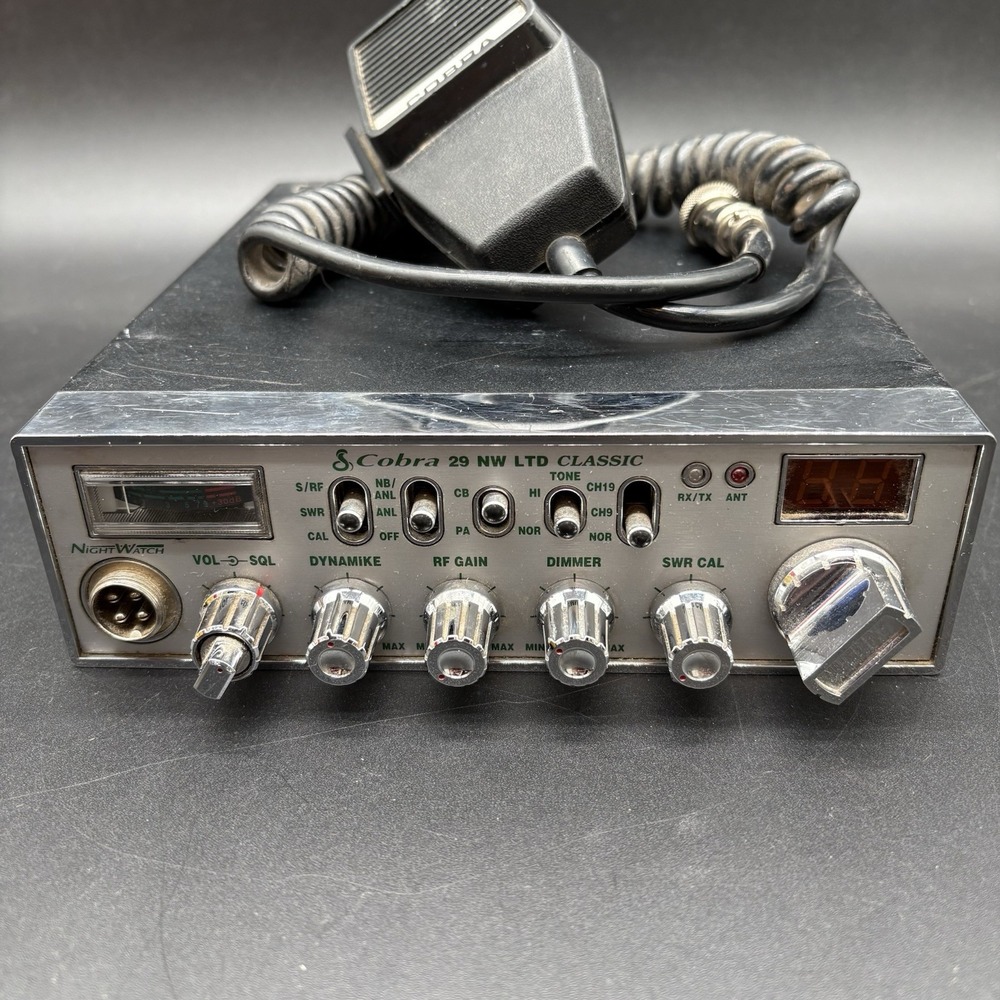 Cobra 29 NW LTD Classic CB Radio Untested‎ Cobra Mic NightWatch Vintage